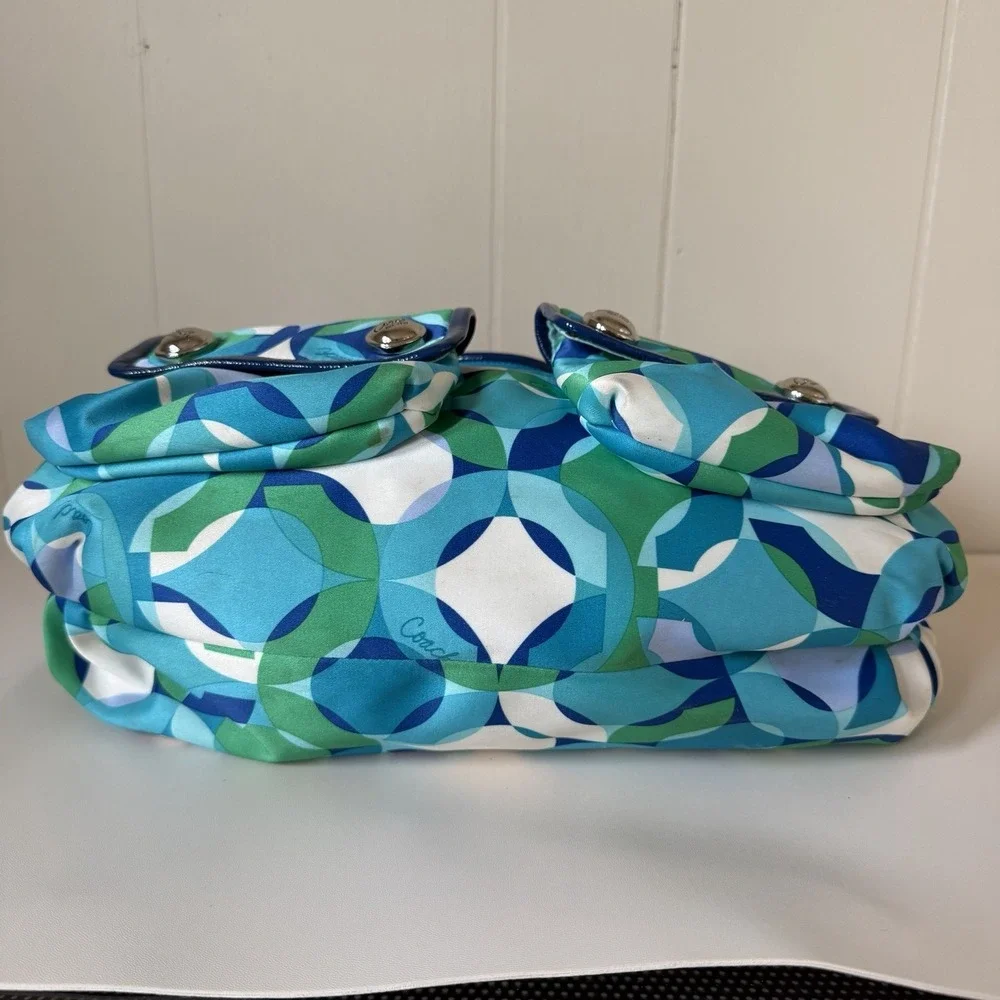 VTG COACH POPPY Y2K KALEIDOSCOPE HOBO Slouchy Shoulder Bag Purse Bratz Colorful